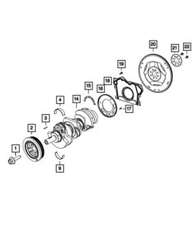 5184251ai Mopar Genuine Crankshaft