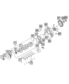 68569167aa Mopar Genuine Crankshaft