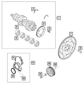 68683080aa Mopar Genuine Engine Crankshaft Kit