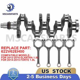 231102e711 Mscarsparts Crankshaft And Con Rods For 2014-2016 Hyundai Elantra Kia Forte 1.8l G4nb Engine