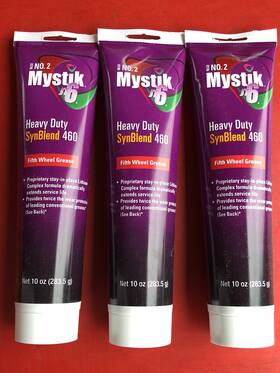 Mystik 044871100537 3 10oz. Tubes Jt-6 Hi-temp #2 Fifth Wheel Grease Nlgi Gc-lb Red No.2