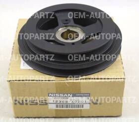 12303-ad201 Nissan 12303ad201 Genuine Almera Pulsar X-trail Crankshaft Pulley New Oem
