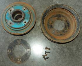 431038 Pontiac Gto Lemans Firebird Trans Am Grand Prix Harmonic Balancer And Pulley Set Up