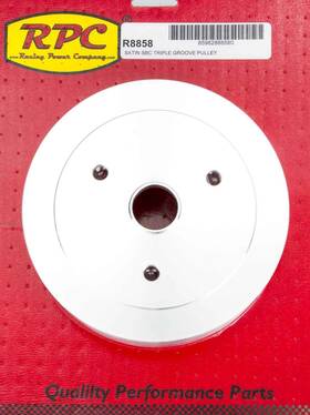 R8858 Rpc Racing Products Company Sbc Triple Groove Lower Pulley Swp Satin