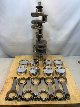 Scat 846091049395 Forged Sb Chevy Rotating Assembly 421 350 Mains 6 H Beam Rod Carrillo