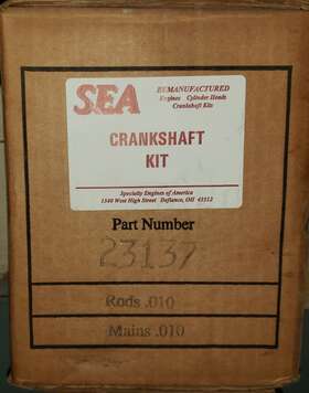 23137 Sea Chrysler Remanufactured Crankshaft Kit 89-94 135 2.2l O.h.c. Vin D