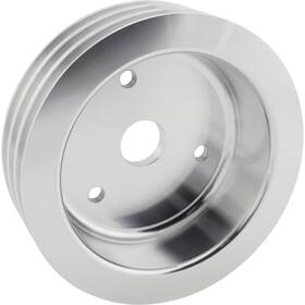 91015480 Speedway Motors Aluminum Triple Lower Pulley Short Pump Fits Chevy Small Block