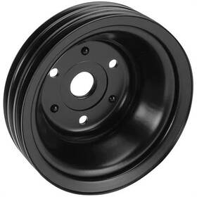 91039608 Speedway Motors Triple Groove Crank Pulley For Long Pump Black Fits Chevy Small Block