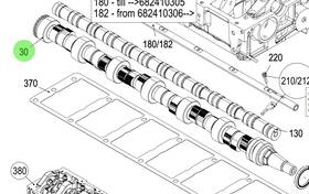 2178084-3 Styer Steyr Camshaft For 6-cylinder Engines