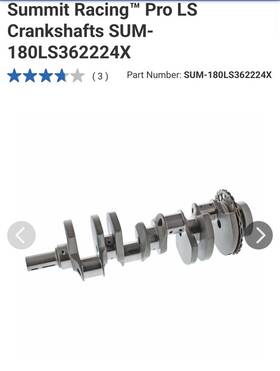 Sum-180ls362224x Summit Racing Pro Ls Crankshafts