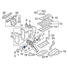 1222885z00 Suzuki Oe For Forenza 2004-2008 Front Engine Crankshaft Seal