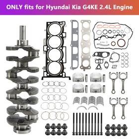 0910-2gl00 Topteng G4ke 2.4l Engine Overhaul Rebuild Kit And Crankshaft Con Rods For Hyundai Kia T9
