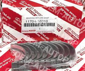 11704-16010 Toyota 1170416010 Genuine Bearing Set Crankshaft Main Journal Oem