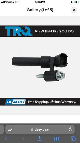 Esa43115 Trq Crankshaft Position Sensor For 2007-2020 Ford Lincoln Mazda Mercury
