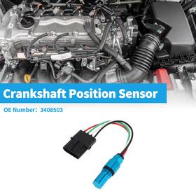 3408503 Uauto1 Crankshaft Position Sensor For Cummins L10 M11 N14 No.3408503 1 Pc Black Blue
