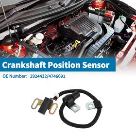 4746691 Uauto1 3924432/4746691 Crankshaft Position Sensor For Ram 2500 5.9l Diesel 94-96 No.3924432 1 Pc Black