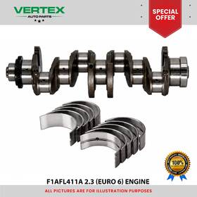 Vertex Auto Parts V-alb-2.3-cs Mbcb Fits 2.3jtd Euro 6 Diesel F1afl411a Oem Crankshaft And Bearing Set New Genuine