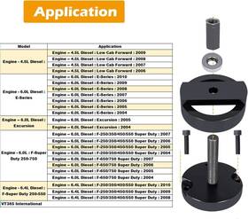 303-770 Vsshop Vsqp321 Crankshaft Rear Main Seal Installer Tool For Ford Powerstroke 6.0l 6.4l