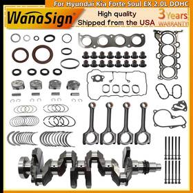 20910-2ea00 Wanasign Auto G4nc Engine Crankshaft With Connecting Rods For Hyundai Kia Forte Soul Ex 2.0l Dohc
