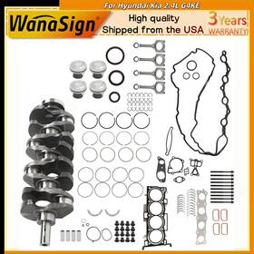 2wnal3 Wanasign Auto 2.4l G4ke Engine Rebuild Overhaul Kit Crankshaft Con Rods Set For Hyundai Kia