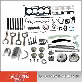 20910-2cd00 Wanasign Motor Engine Rebuild Piston Gasket Set Con Rods Timing Kit For Hyundai Kia G4kf 2.0t