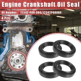 No.12342p08004 X Autohaux 12342-p08-004/12342p08004 4pcs Engine Crankshaft Oil Seal Fit For Honda Accord 1994-2008