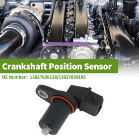 No.13627839138 X Autohaux 13627839138/13627839183 Crankshaft Position Sensor For Bmw 540i 1997-2003 1 Pc Black