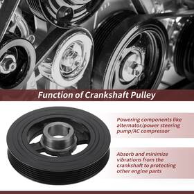 231243c101 X Autohaux 594-294/231243c100/231243c101 Harmonic Balancer Crankshaft Pulley For Hyunda Santa Fe Kia K900