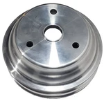 Alum. Long Pump Double Groove Lower Pulley, Fits Chevy Small Block. Fixed Price $43.00.