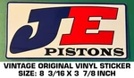 Je Pistons Vintage Original Vinyl Sticker Decal Drag Racing - Engine Nhra. Fixed Price $7.24.