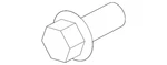 Genuine Mitsubishi Crankshaft Pulley Bolt 1100A118. Fixed Price $15.76.