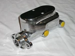 Chrome Aluminum Flat Top 4 Port Brake Master Cylinder Gm Chevy Ford Street Rod. Fixed Price $1083.22.