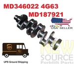 MD346022 MD187921 Mitsubishi 4G63 Crankshaft New-. Fixed Price $285.00.