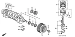 Genuine Honda Crankshaft 13310-P2E-J00. Fixed Price $905.68.