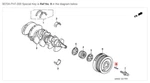 Honda Acura Genuine Oem Nsx Special Key Crankshaft Pulley 90704-PH7-000. Fixed Price $53.00.