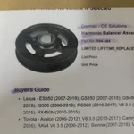 Dorman 594 304 Harmonic Balancer Assembly. Fixed Price $135.00.