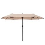 13 Ft Rectangle Patio Umbrellas Large Outdoor With Crank Powerful Uv.... Fixed Price $194.04.
