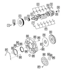 Genuine Mopar Crankshaft 68206020AA. Fixed Price $3597.14.