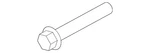 Genuine Audi Engine Harmonic Balancer Bolt WHT-004-573. Fixed Price $11.41.