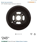 Atp 102285 Engine Harmonic Balancer For 02-10 Nissan Altima Frontier Sentra. Fixed Price $85.00.