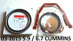 Rear Crankshaft Oil Seal W/ Wear Sleeve Steel Installer Cummins 03-2015 5.9 6.7. Fixed Price $275.00.