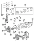 Genuine Mopar Engine Crankshaft 5080012AA. Fixed Price $1378.80.