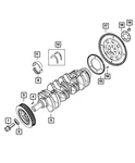 Genuine Mopar Engine Crankshaft Kit 4884563AD. Fixed Price $876.81.