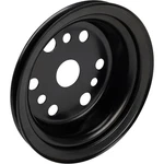 3RD Groove Crank Pulley, Black, Fits Chevy S/b. Fixed Price $37.99.