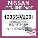 Genuine Nissan 12033-VJ261 Ring Set-piston 12033VJ261 Oem. Fixed Price $67.55.