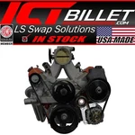 Ict Billet Ls Truck - Low Mount Alternator Bracket Kit W/ Pulley. Fixed Price $124.99.