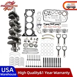 2TRFE 2.7L Engine Rebuild Piston Gasket Timing Kit W/ Crankshaft Rods For Toyota. Fixed Price $718.75.