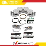 Pistons Main Rod Bearings Fit 88-01 Honda Civic Crx 1.6L Sohc PM6 D16A6. Fixed Price $199.95.