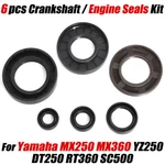 For 1973 1974 Yamaha MX250 MX360 Crankshaft / Engine Seals Kit YZ250 DT250 RT360. Fixed Price $20.99.