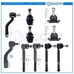 10PIECES Kit: Ball Joints Tie Rods Pitman Idler Arm For Chevy K1500 Suburban. Fixed Price $66.02.
